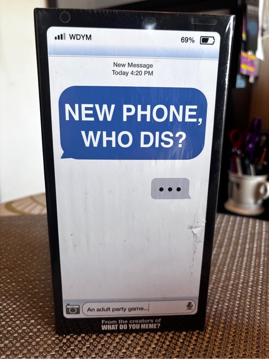 What Do You Meme Other - New Phone, Who Dis? Party Card Game - Black/Blue